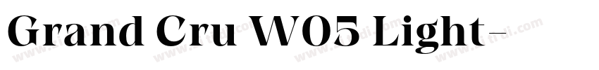 Grand Cru W05 Light字体转换